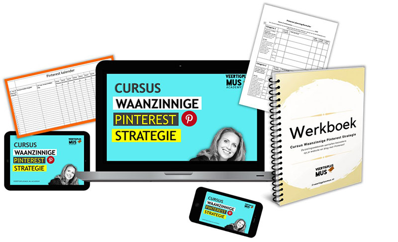 Pinterest cursus: Waanzinnige Pinterest strategie van Veertigplus mus