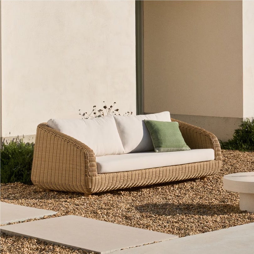 Kave Home
3-zits Loungebank Meria Rattan