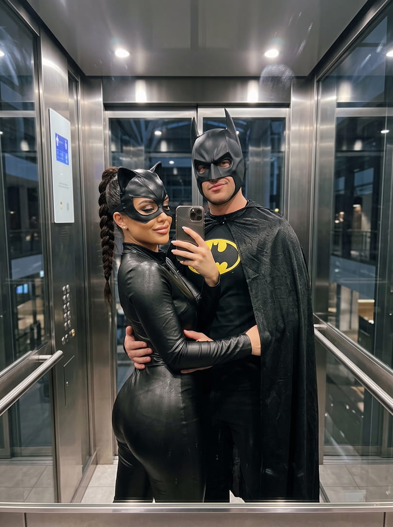 Catwoman batman koppel halloween kostuum