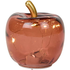 Glazen appel met led