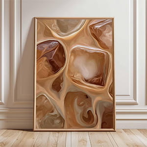 Abstract Coffee Art Print