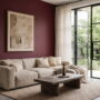 5x burgundy muurverf voor in de woonkamer (+ kleurcodes)